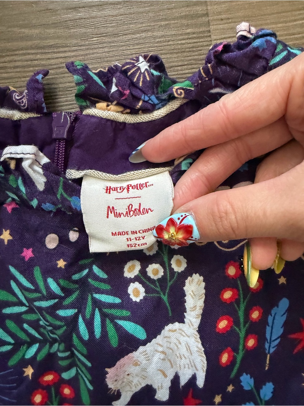 Mini Boden Yourh Harry Potter Long sleeve dress - Picture 4 of 4